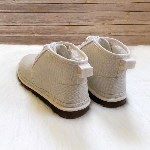 UGG Men’s Neumel Natural Hemp Canvas Chukka Boots - Picture 3 of 7